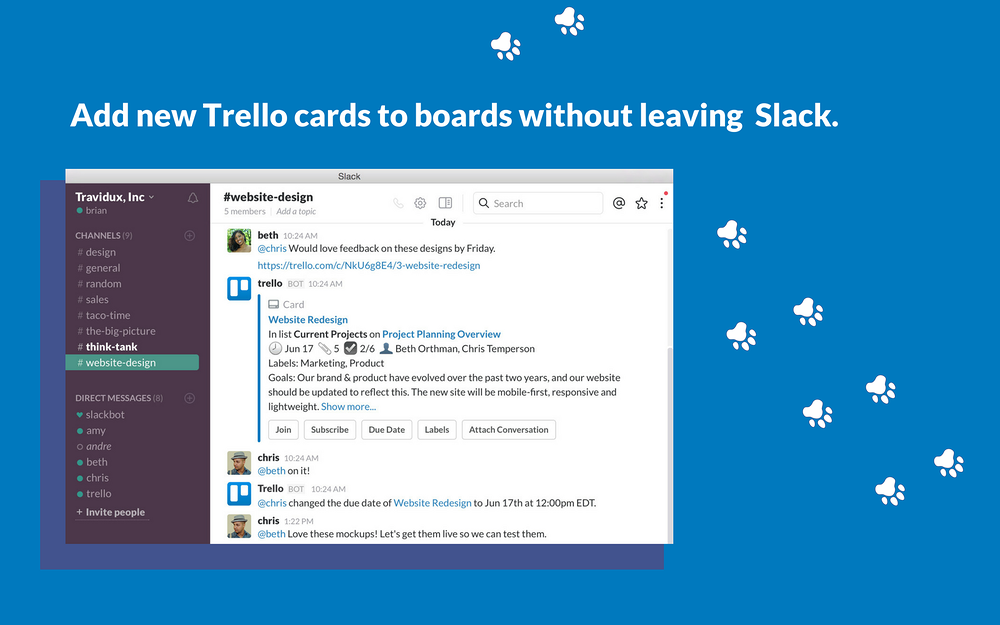 Trello for Slack