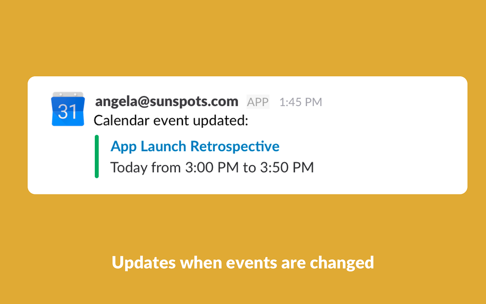 Google Calendar for Team Events (Legacy) for Slack