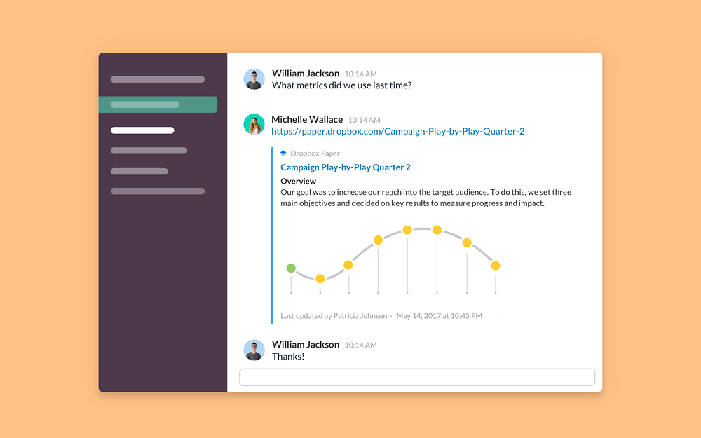 Dropbox Paper for Slack