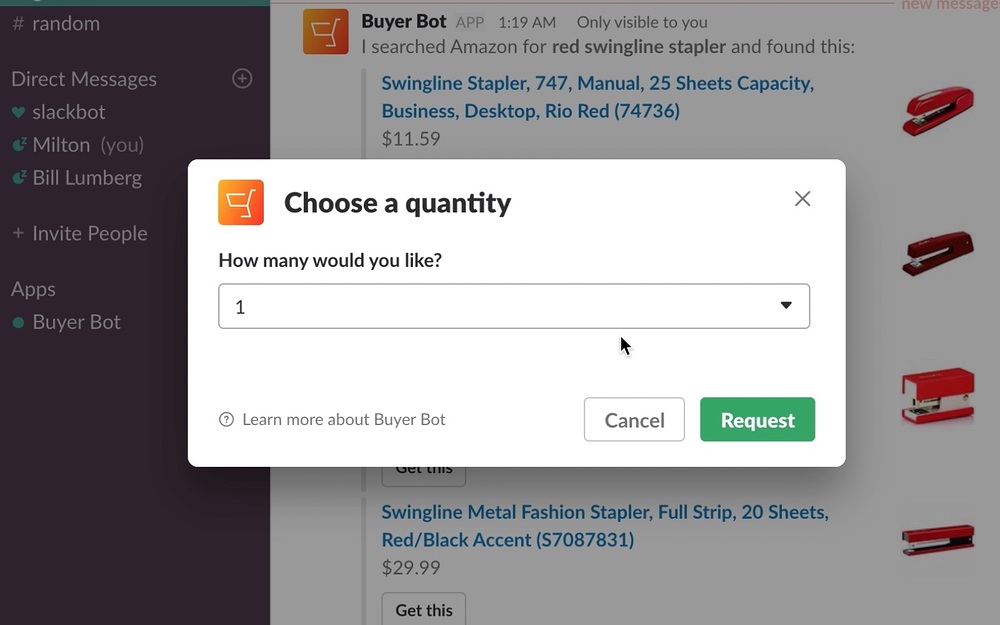 BuyerBot for Slack