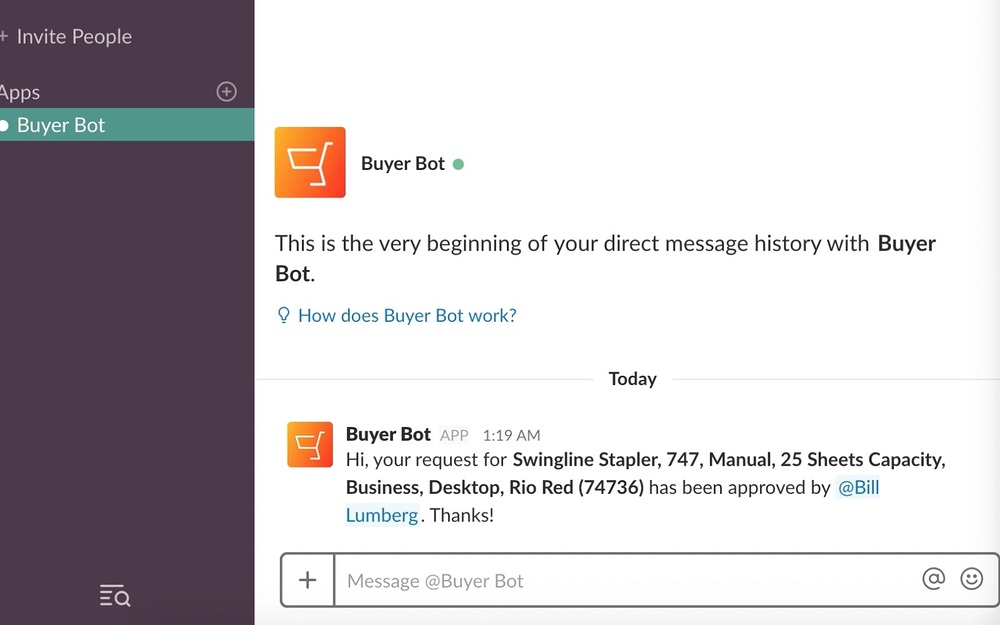 BuyerBot for Slack