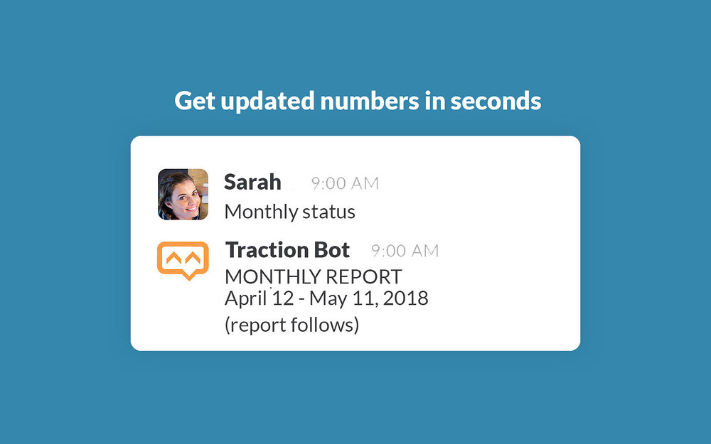App TractionBot for Slack