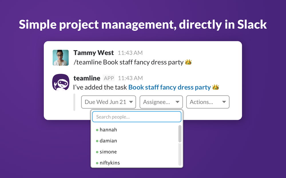 Teamline for Slack