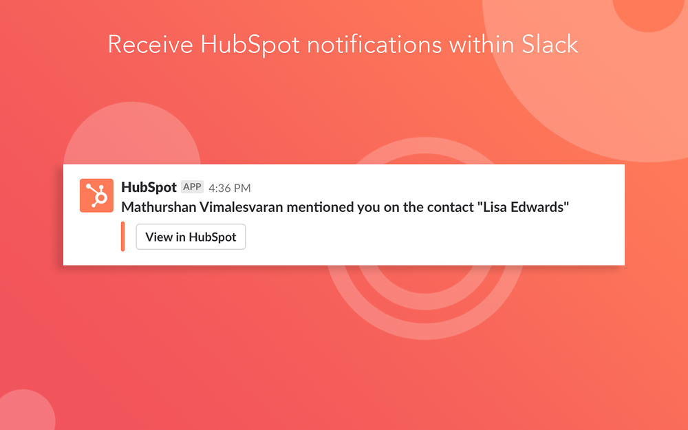 HubSpot for Slack