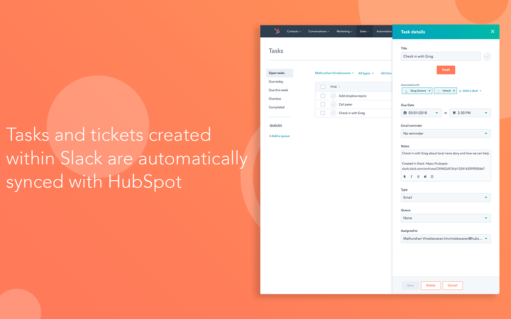 HubSpot for Slack