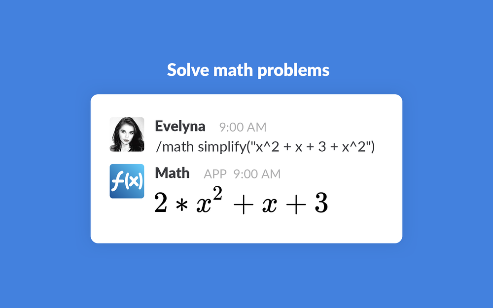 Math for Slack