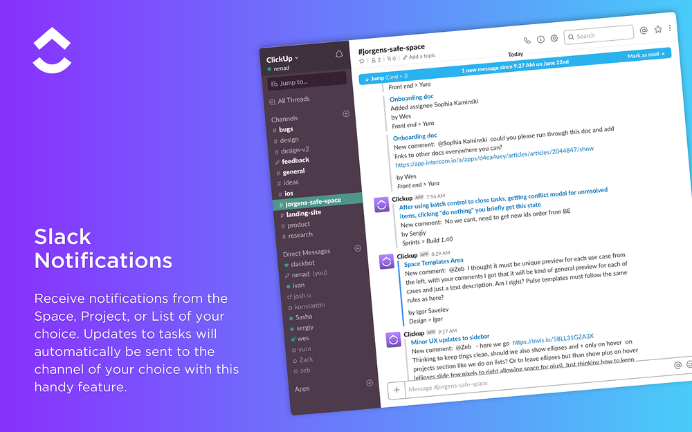 ClickUp for Slack