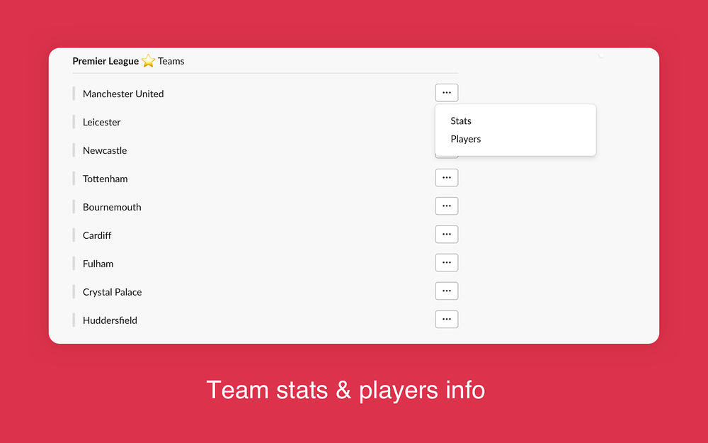 footybot for Slack