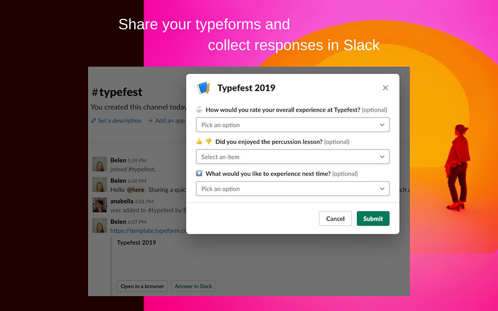 Typeform for Slack