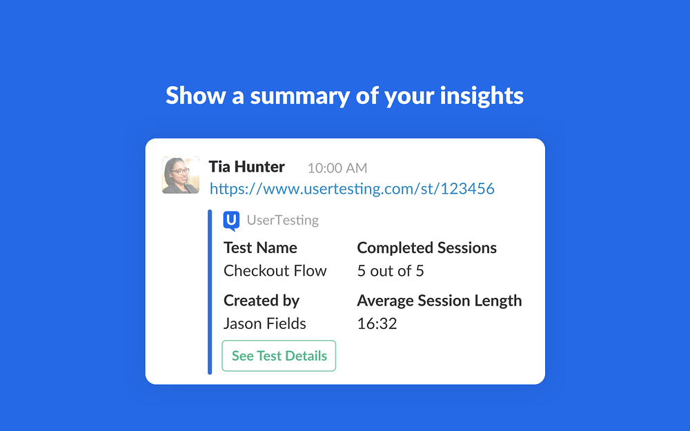 UserTesting for Slack