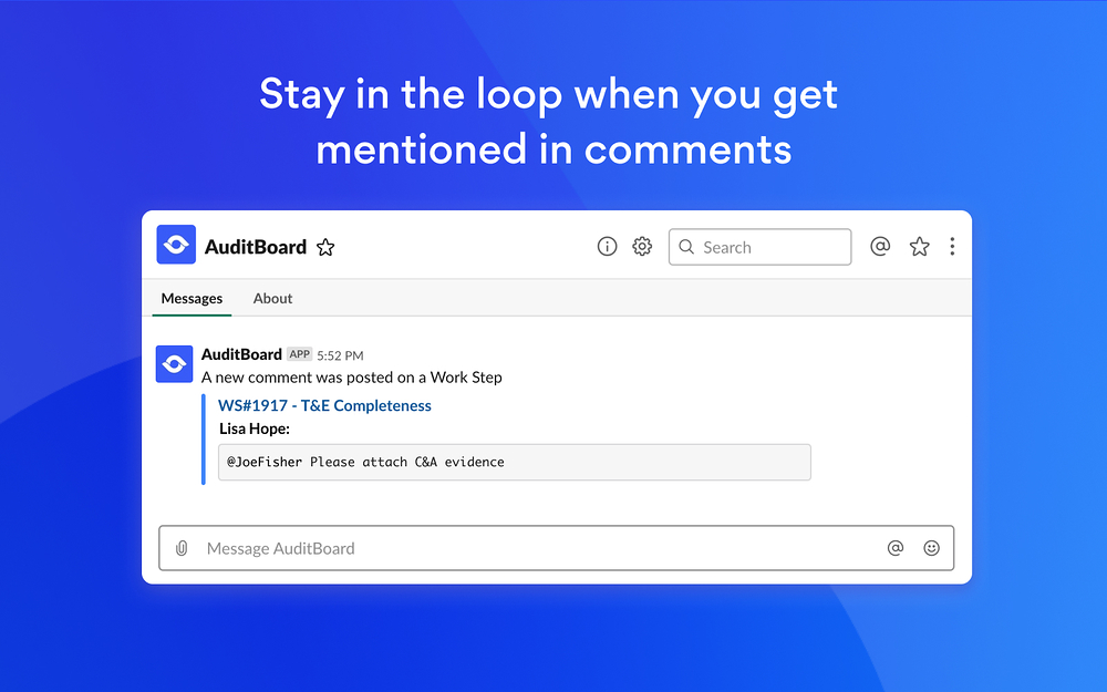 AuditBoard for Slack