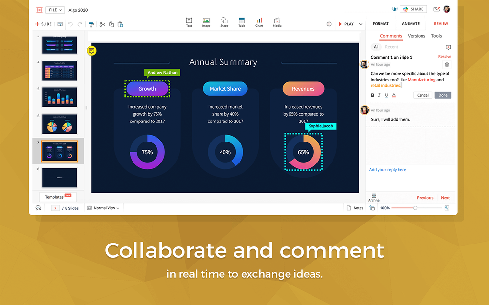 Zoho Show for Slack