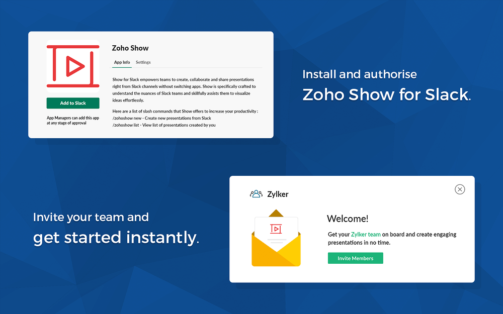 Zoho Show for Slack