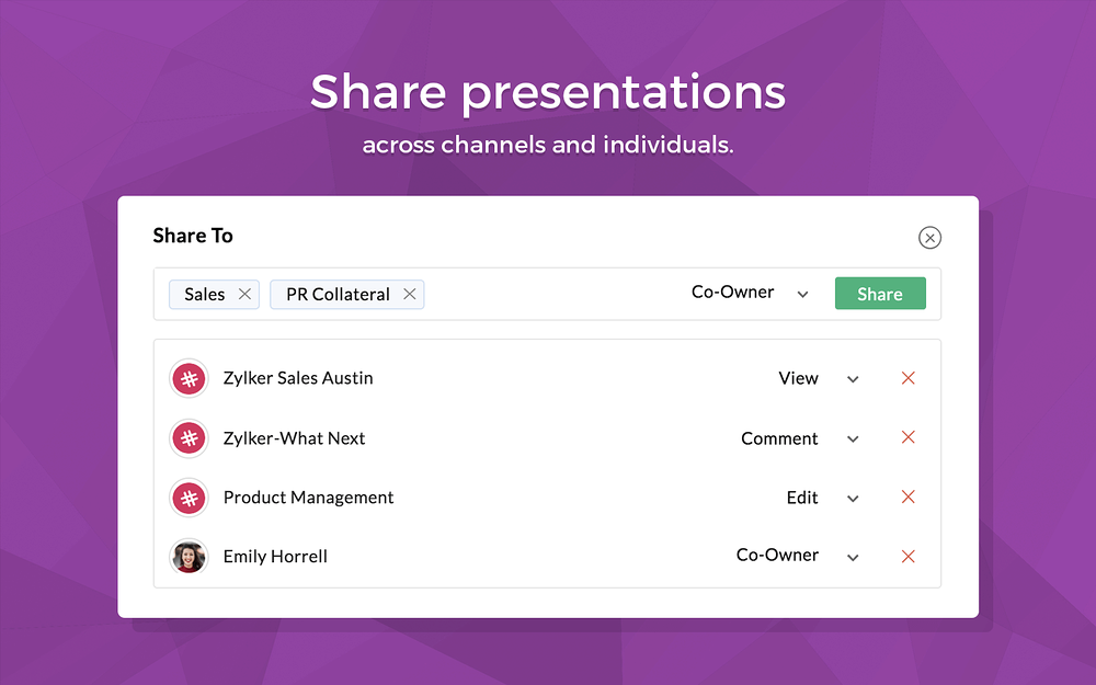 Zoho Show for Slack