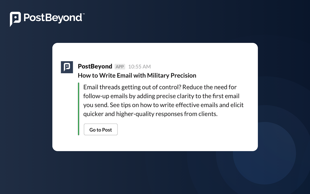 PostBeyond for Slack
