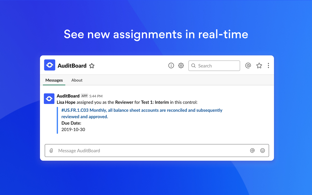 AuditBoard for Slack