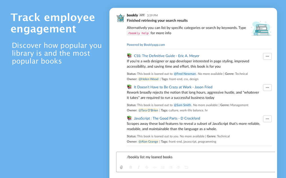 bookly for Slack