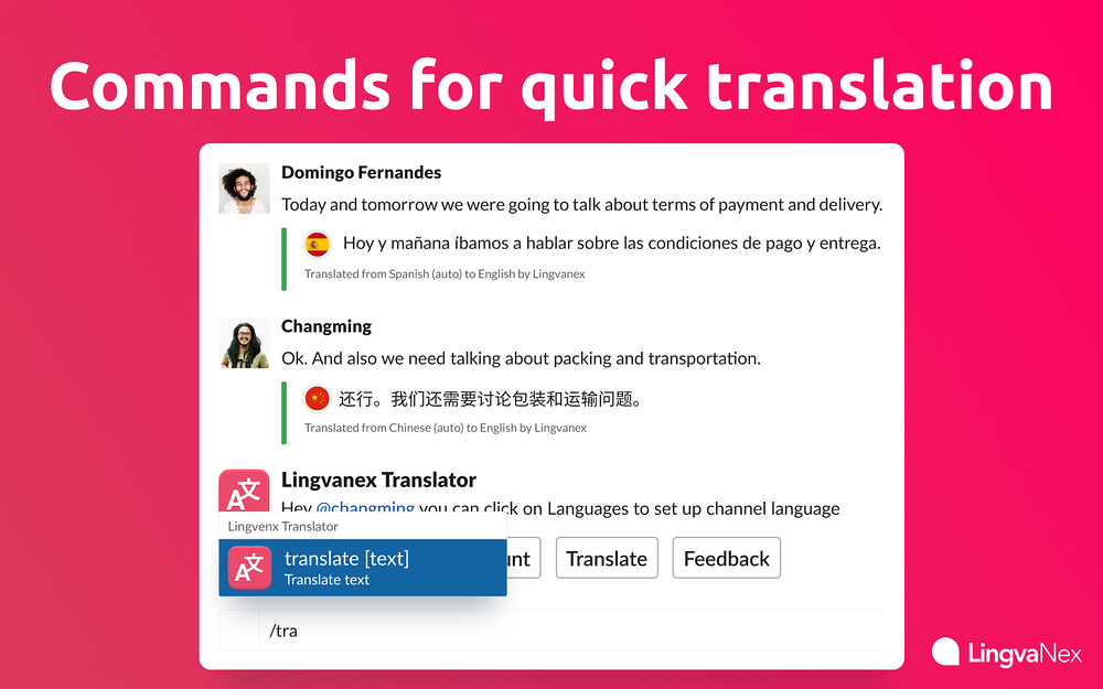 Lingvanex: Language Translation Bot for Slack