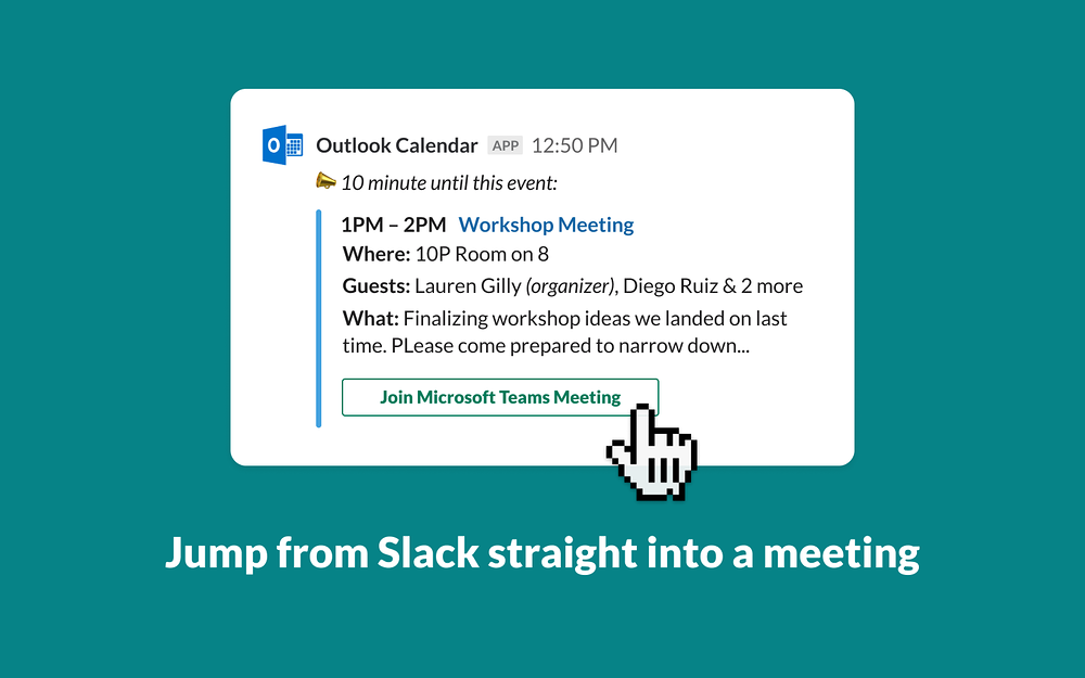 Microsoft Teams Calls for Slack