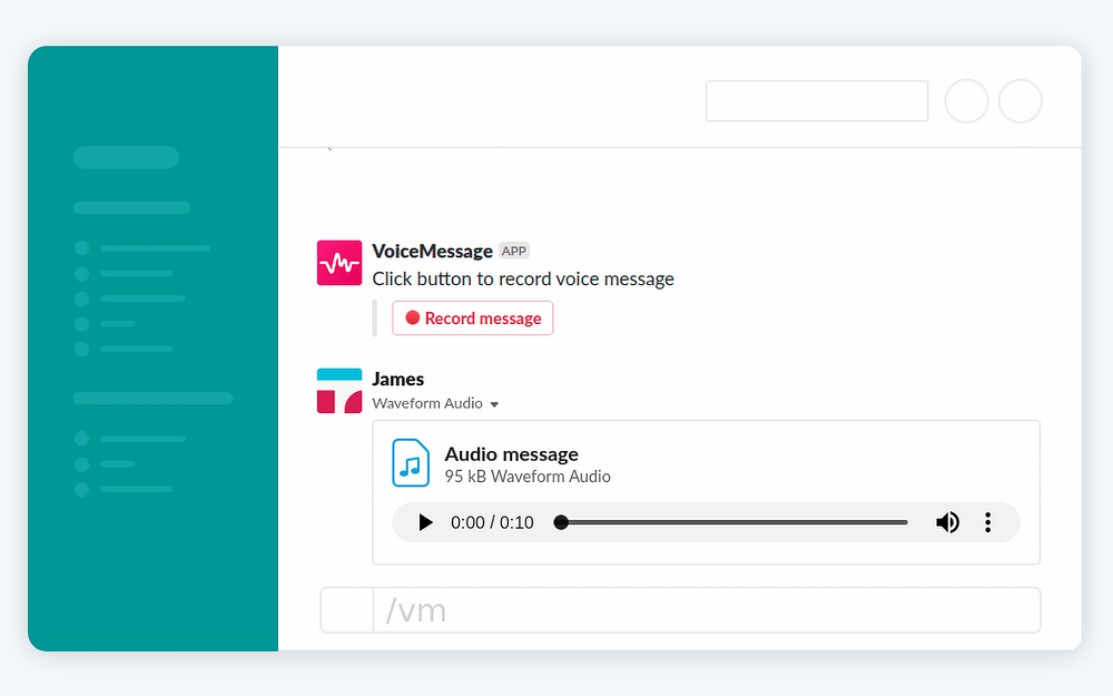 Voice Message for Slack