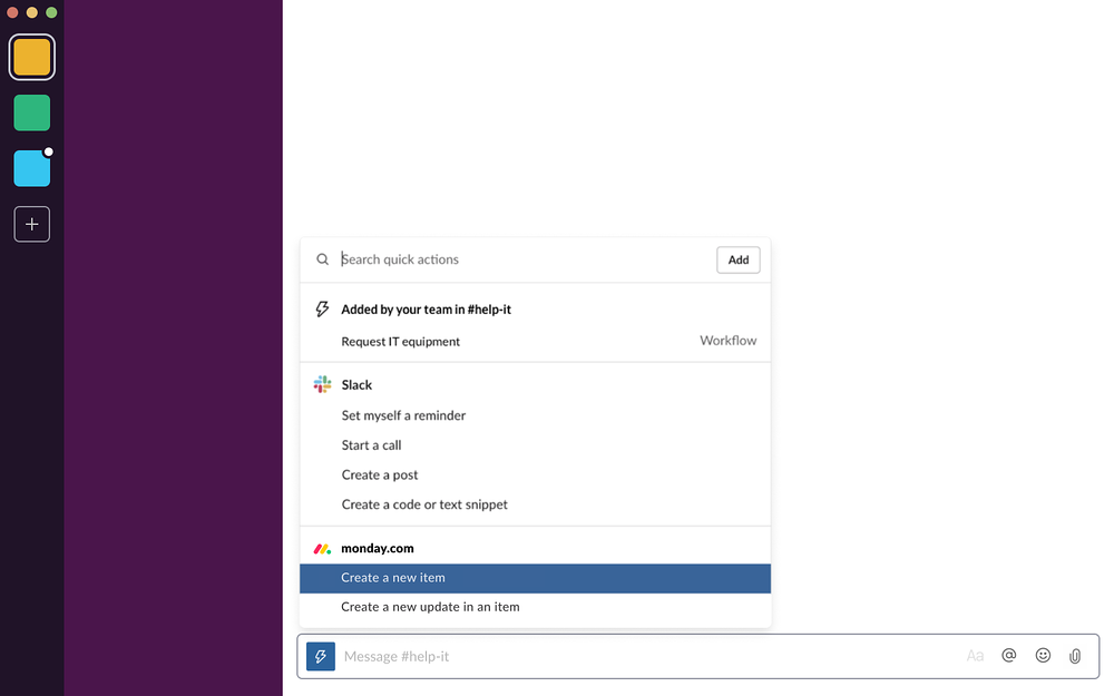 monday.com for Slack
