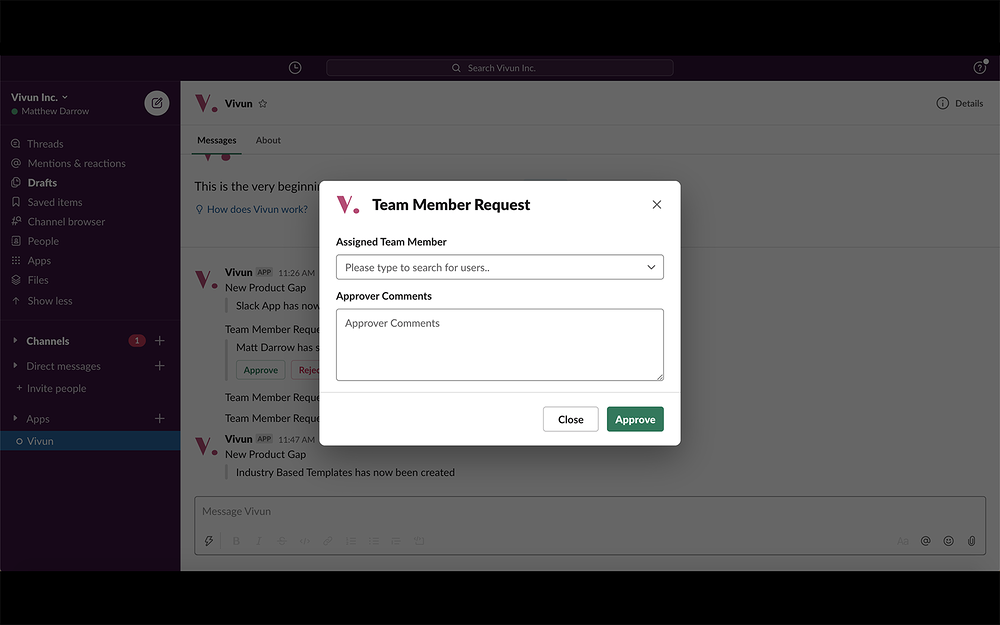 Vivun for Slack for Slack