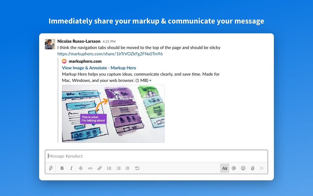 Markup Hero - Screenshot & Annotate for Slack