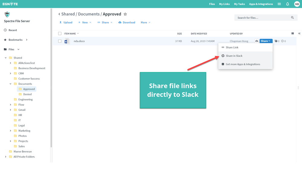 Egnyte for Slack