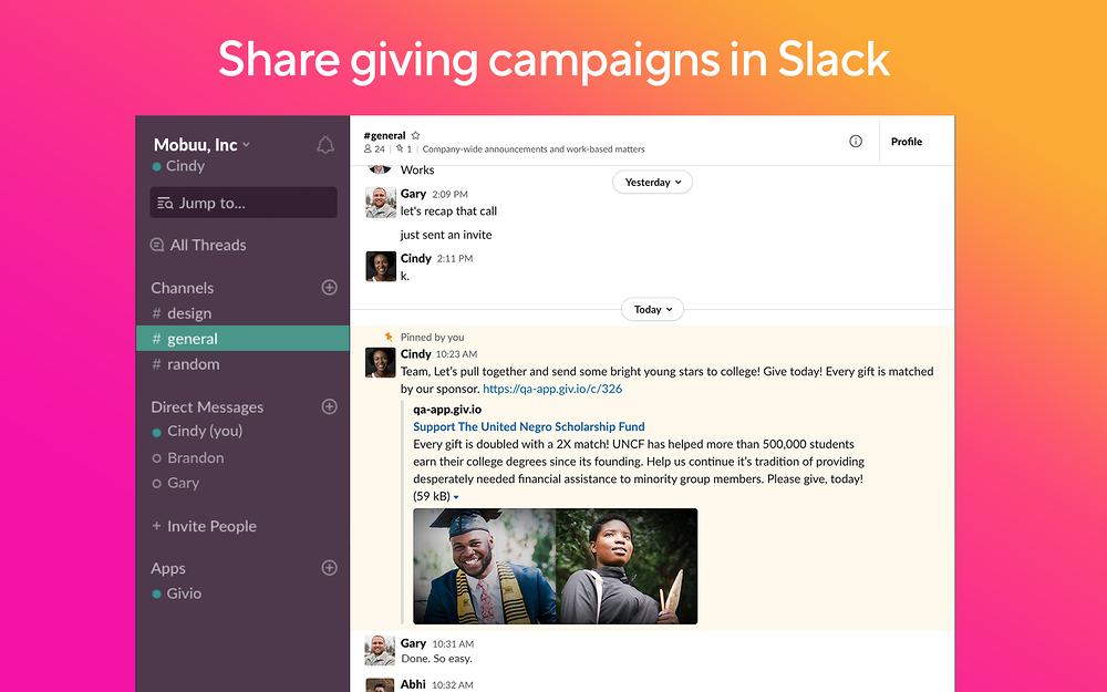 givio for Slack