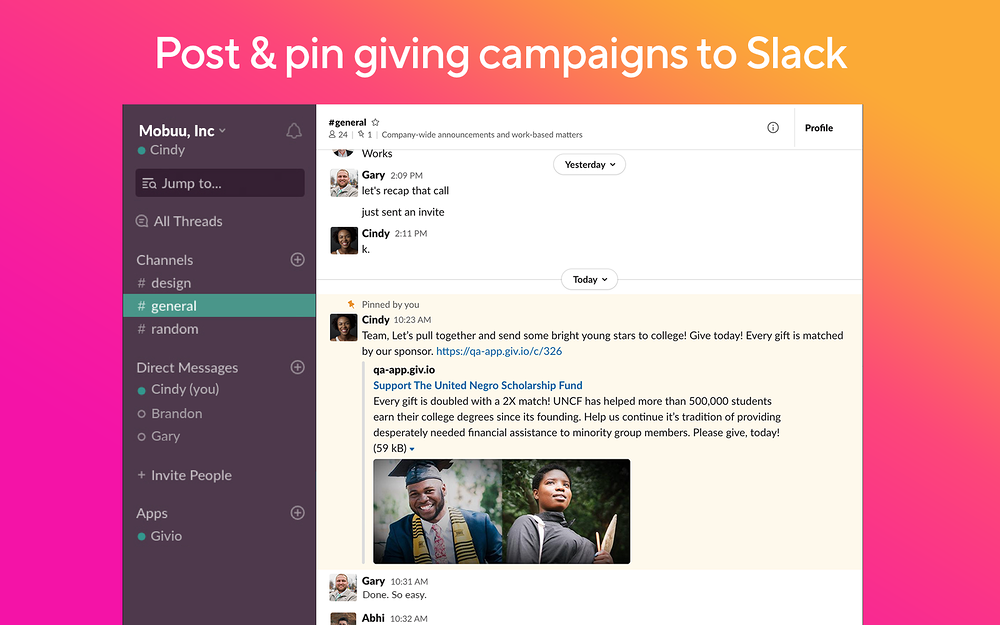 givio for Slack