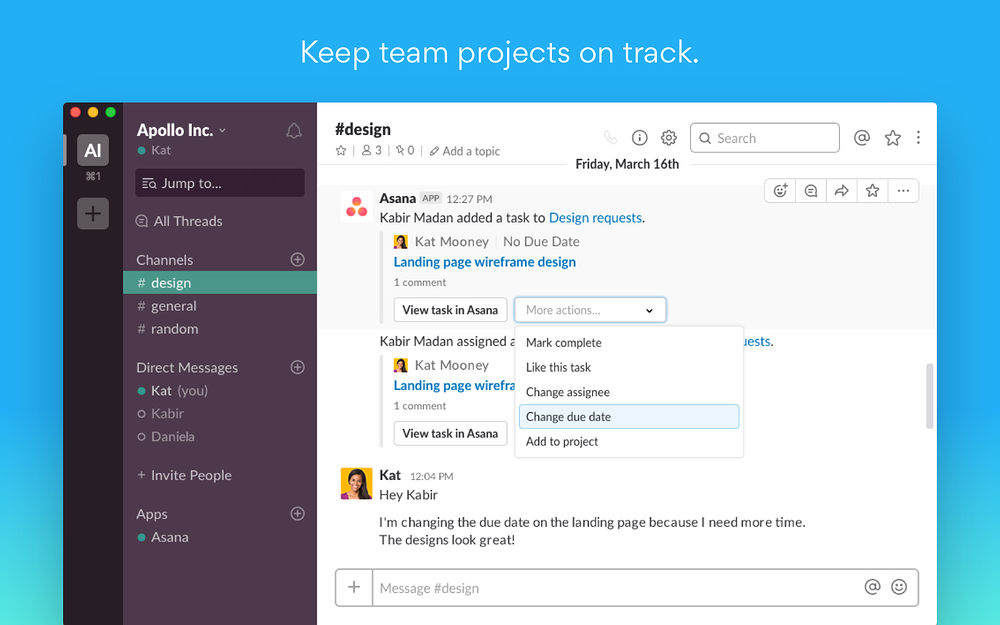 Asana for Slack