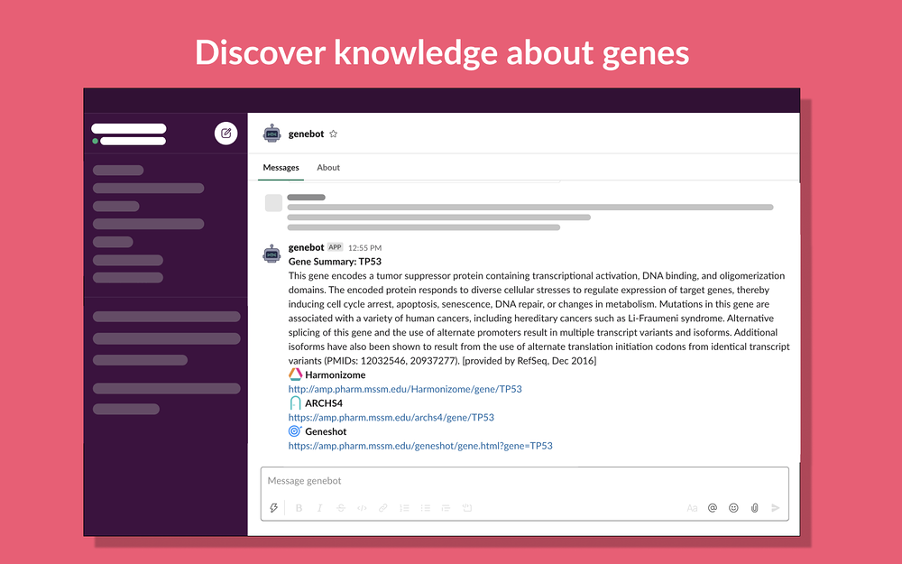 GeneBot for Slack