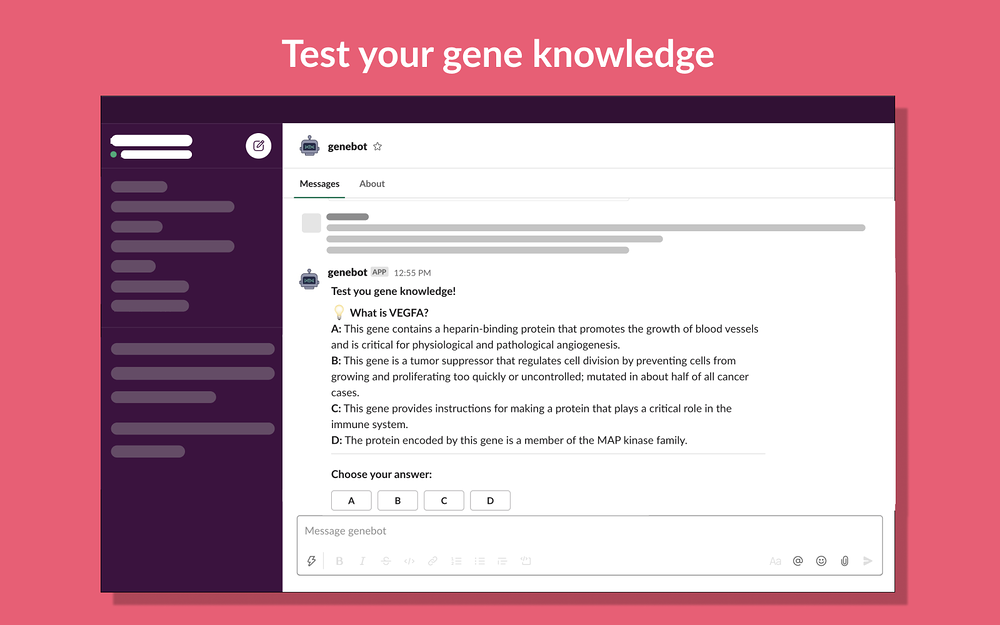 GeneBot for Slack