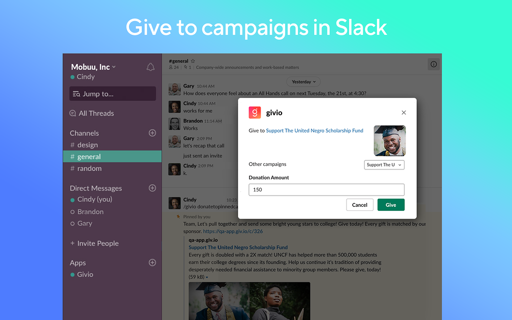 givio for Slack