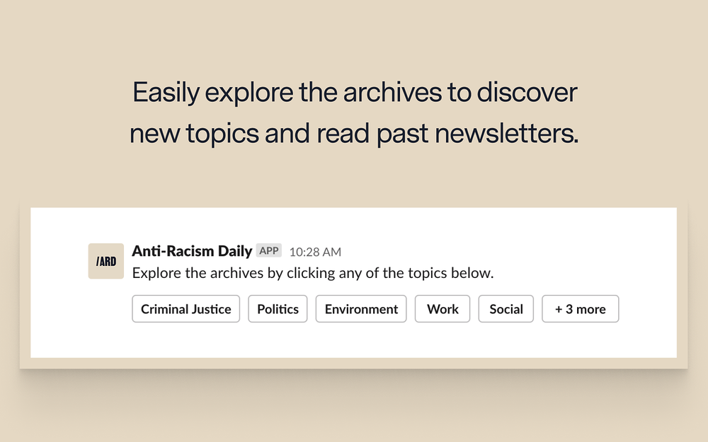Anti-Racism Daily for Slack