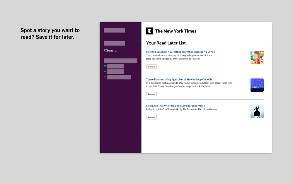 The New York Times for Slack