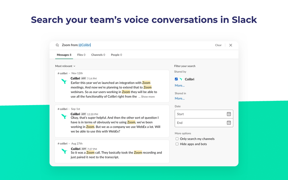 Colibri for Slack