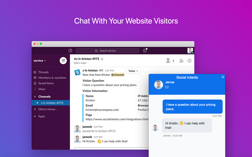 Live Chat for Slack