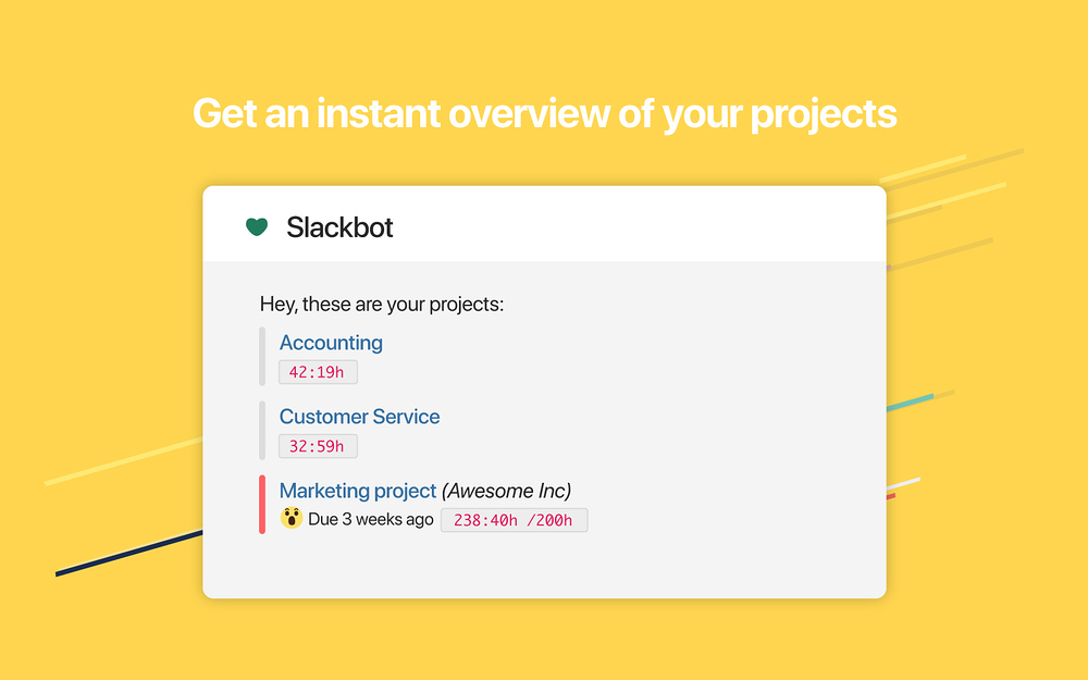 TrackingTime for Slack