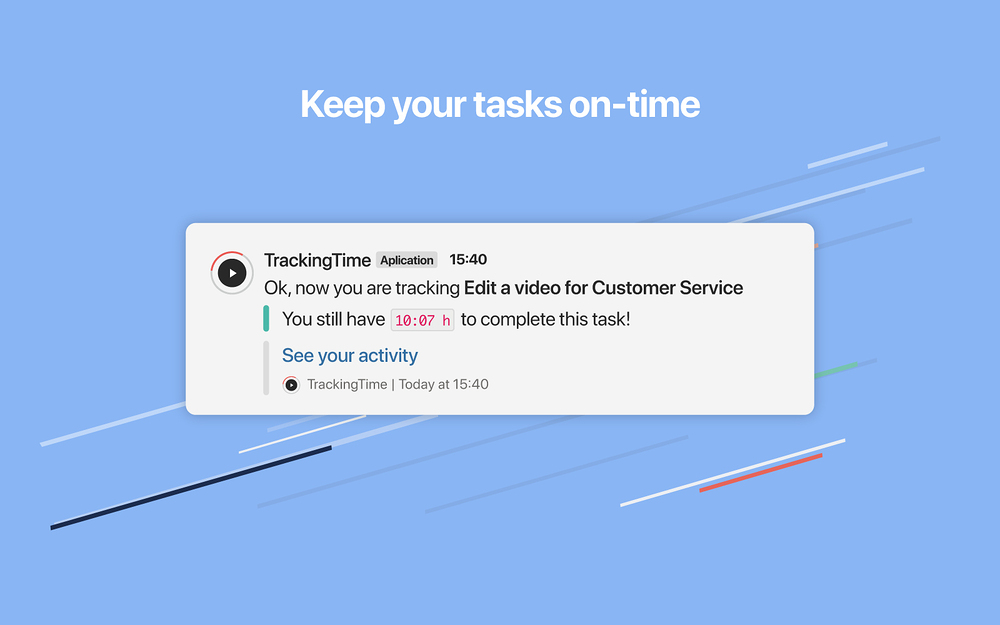 TrackingTime for Slack