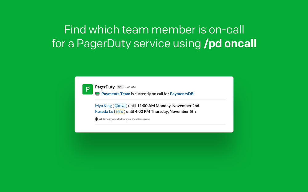 PagerDuty for Slack