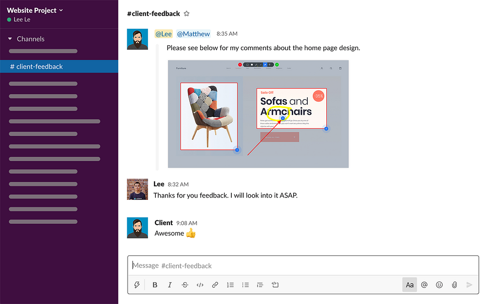 Userback for Slack