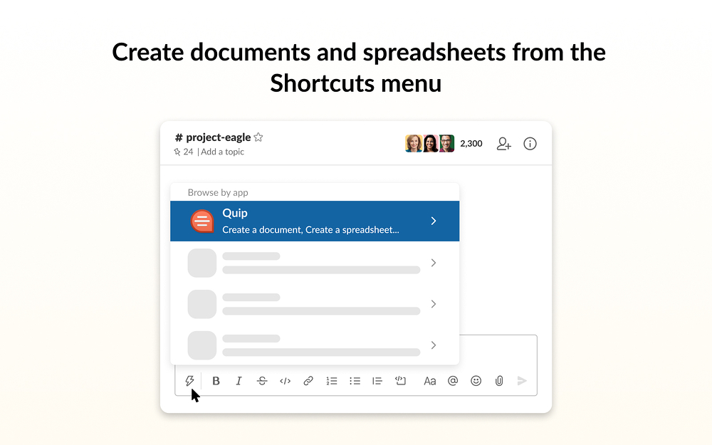 Quip for Slack