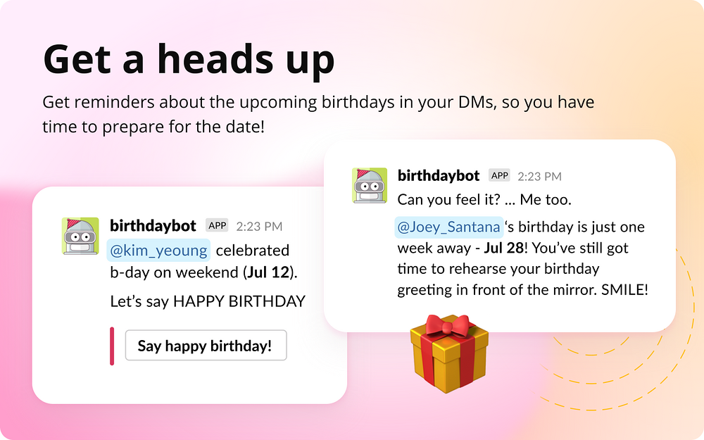 BirthdayBot for Slack