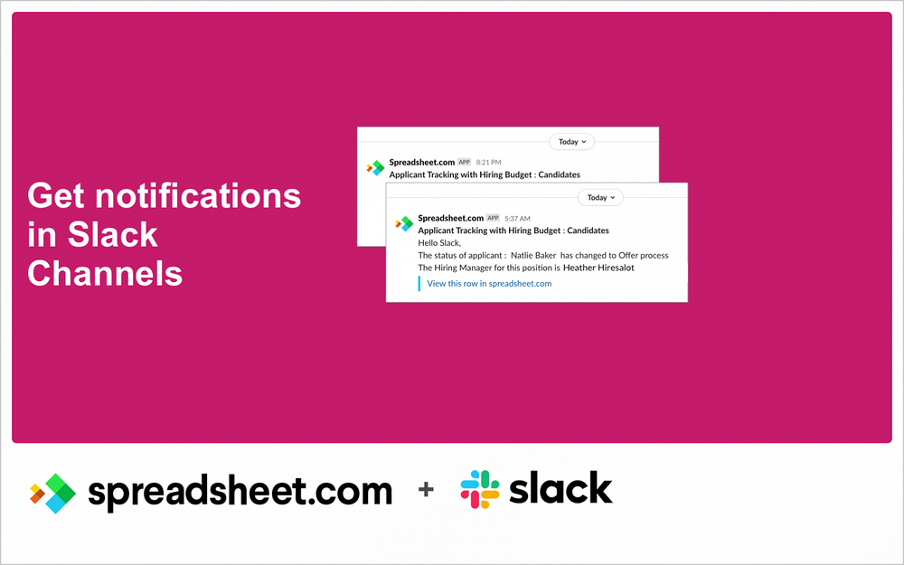 Spreadsheet.com for Slack