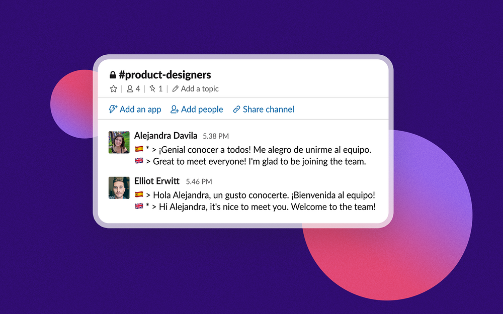 Translate Channels for Slack