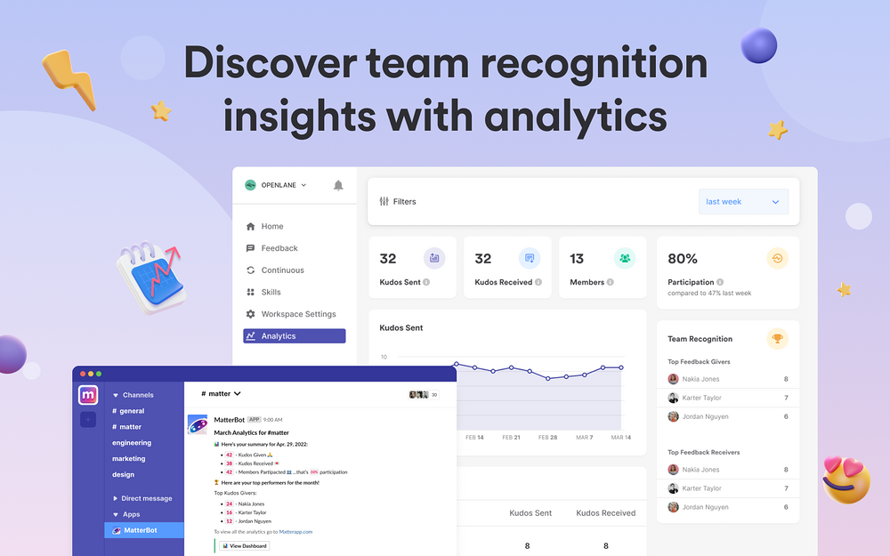 Matter: Team Recognition & Rewards for Slack