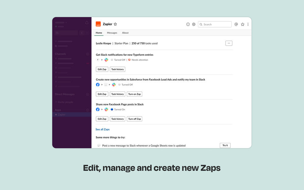 Zapier for Slack