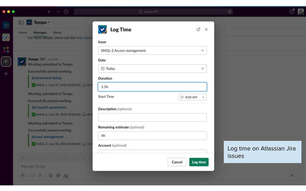 Tempo for Slack