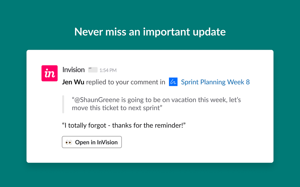 InVision for Slack